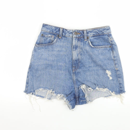 New Look Dahlia Women's Blue Size 10 Super High Waist Denim Shorts