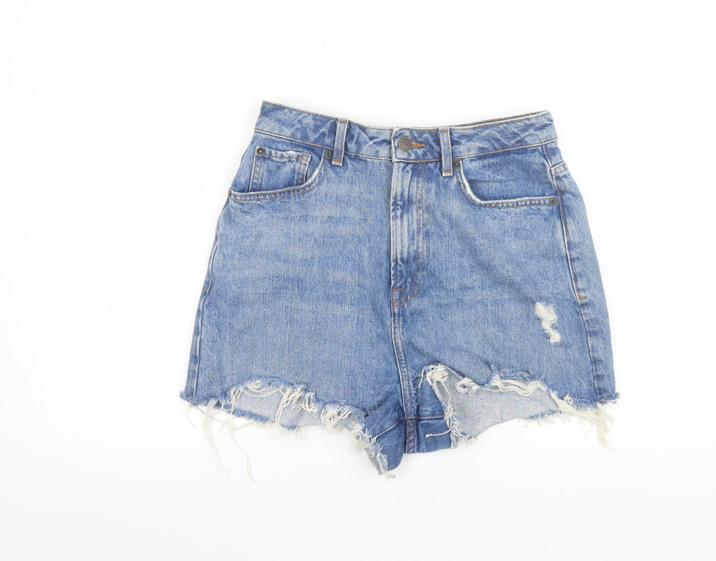 New Look Dahlia Women's Blue Size 10 Super High Waist Denim Shorts