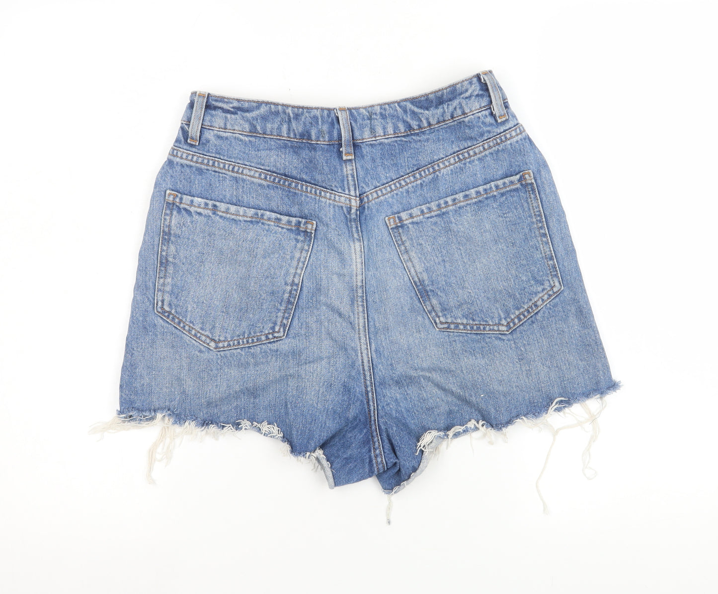 New Look Dahlia Women's Blue Size 10 Super High Waist Denim Shorts