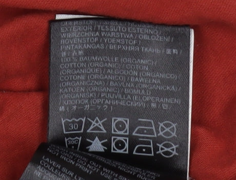 Jack Wolfskin Boys Red & Black Pullover Hoodie Size 11-12 Years Cotton