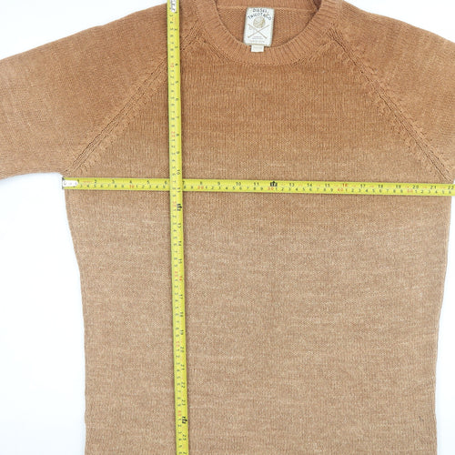Diesel Men’s Beige Cotton Acrylic XL Crew Neck Jumper