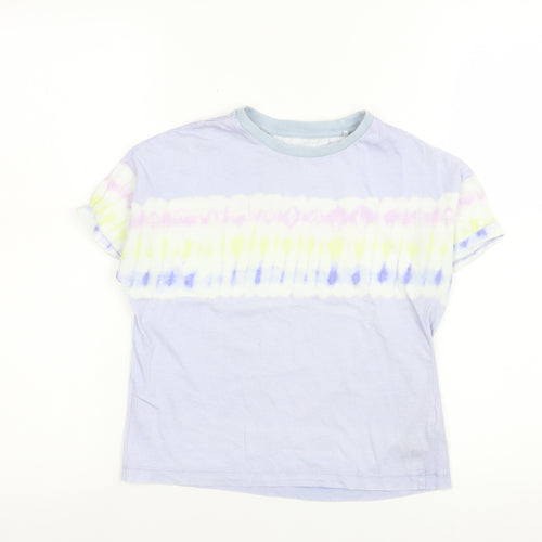 Marks and Spencer Girls Multicoloured Tie Dye Cotton T-Shirt 9-10 Years