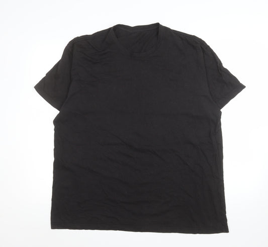 True Classic Men's Black XL Crew Neck Short Sleeve T-Shirt