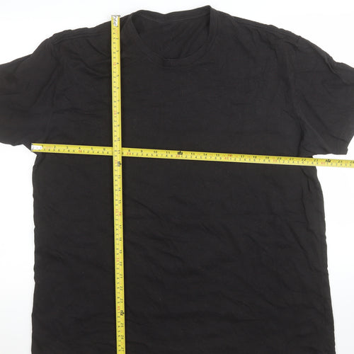 True Classic Men's Black XL Crew Neck Short Sleeve T-Shirt