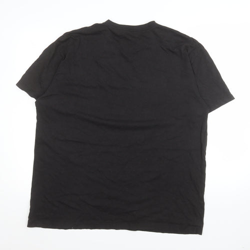True Classic Men's Black XL Crew Neck Short Sleeve T-Shirt