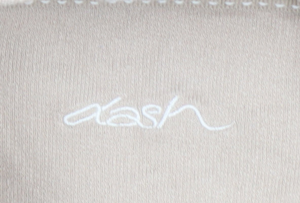 Dash Womens Beige Striped Cotton Pullover Sweatshirt Size 14