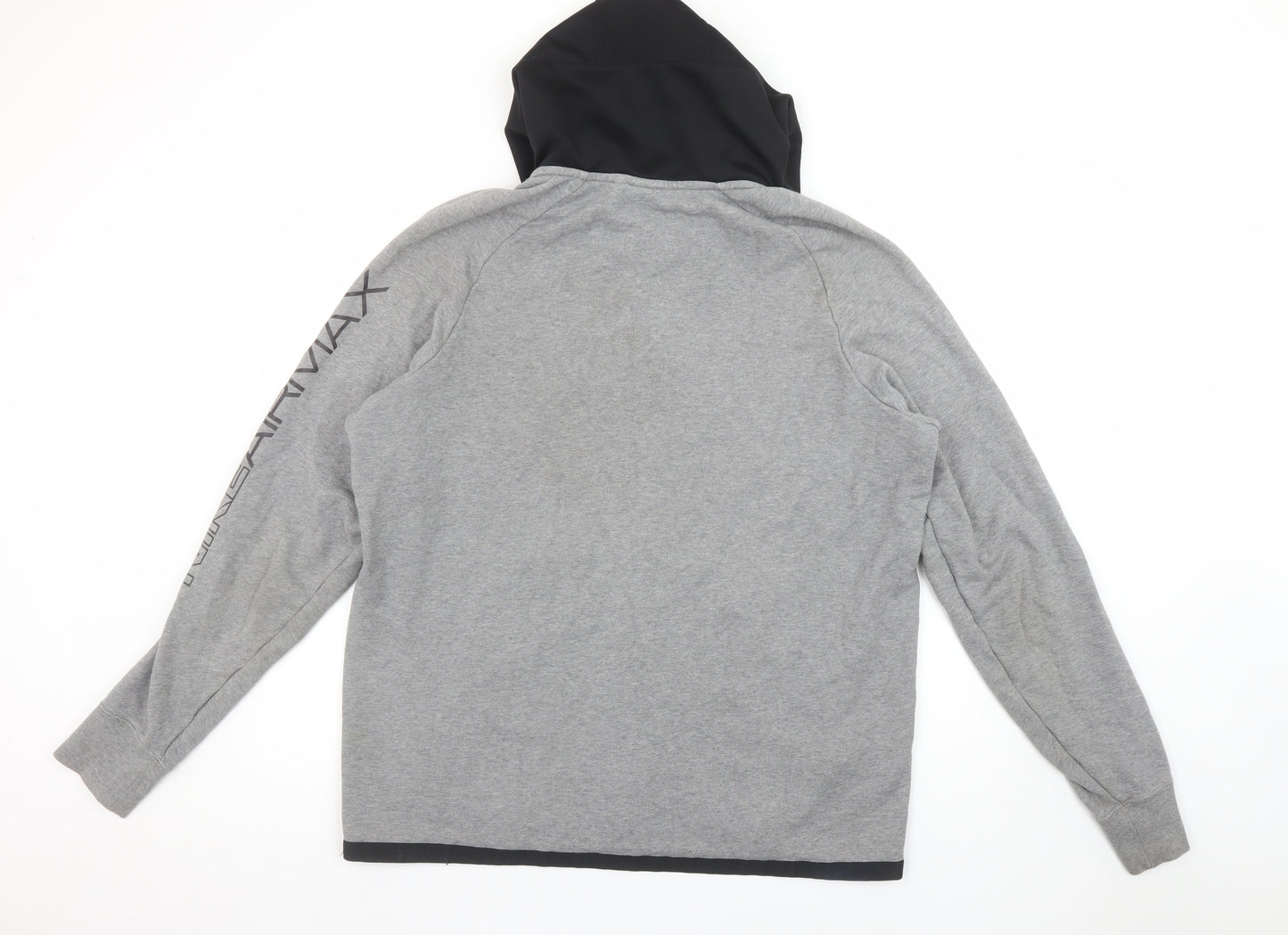 Nike Air Max Mens Grey Full Zip Hoodie Size L Sportswear