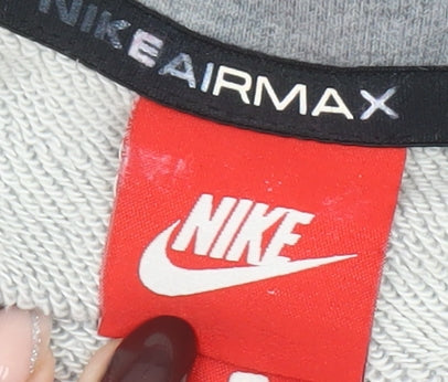 Nike Air Max Mens Grey Full Zip Hoodie Size L Sportswear