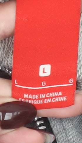 Nike Air Max Mens Grey Full Zip Hoodie Size L Sportswear