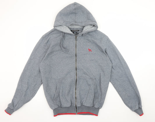 ONETrueSaxon Men Grey Full Zip Hoodie XL Regular Fit Casual