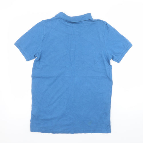 Original Penguin Boys Blue Polo Shirt 12-13 Years Cotton Short Sleeve