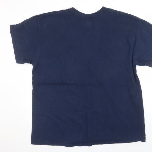 River Island Men's Blue L Limonata Fresco Graphic Cotton T-Shirt