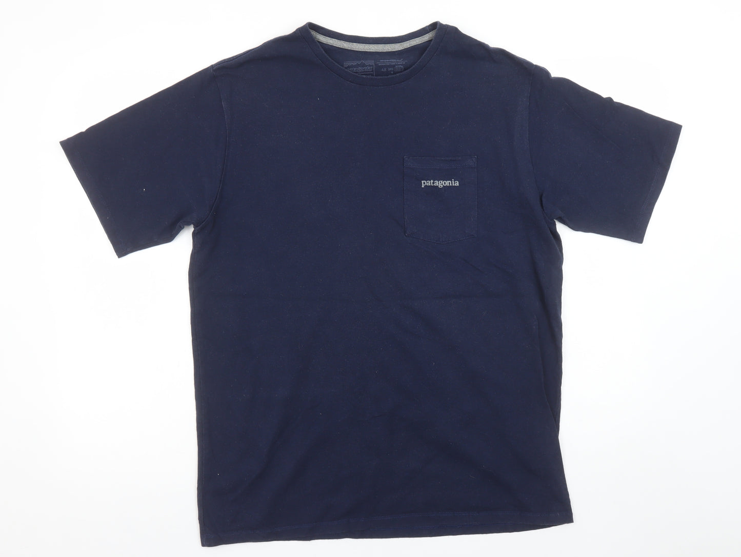 Patagonia Men's Blue Regular Fit Graphic Pocket T-Shirt Size M