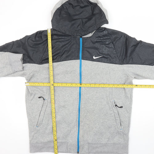 Nike Men's Grey Full Zip Hoodie XL Athletic Dept