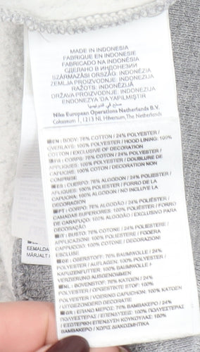 Nike Men's Grey Full Zip Hoodie XL Athletic Dept