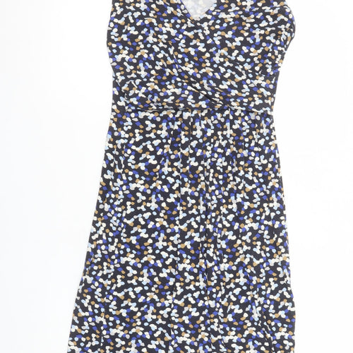 Hobbs Women’s Multicoloured Knee Length Jersey Wrap Dress Size 12