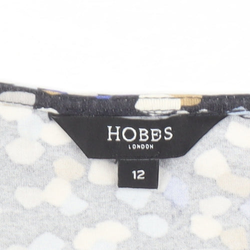 Hobbs Women’s Multicoloured Knee Length Jersey Wrap Dress Size 12
