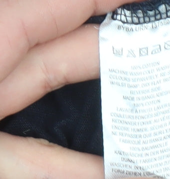 French Connection Men's Navy Blue Cotton Crew Neck T-Shirt Size L