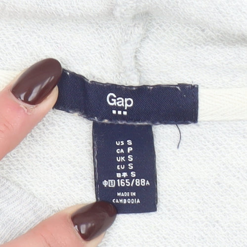 GAP Women’s Grey Hoodie Small Pullover with Logo Print