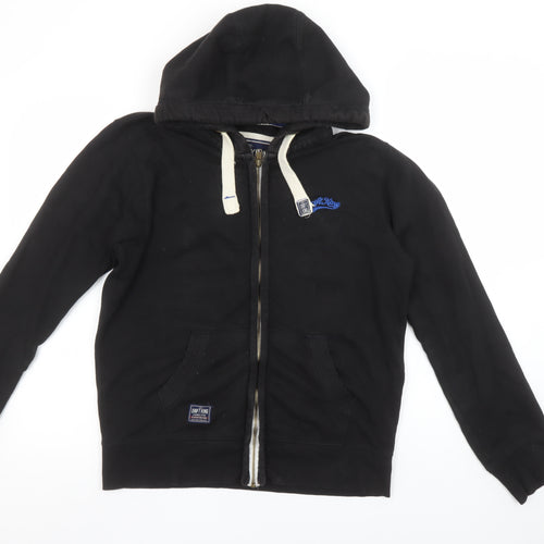 Drift King Men's Black Full Zip Hoodie Size S Classic Style