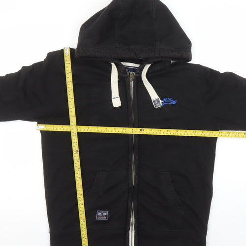 Drift King Men's Black Full Zip Hoodie Size S Classic Style