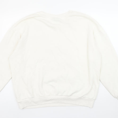 George Women’s White Rolling Stones Graphic Pullover Sweatshirt L 16-18