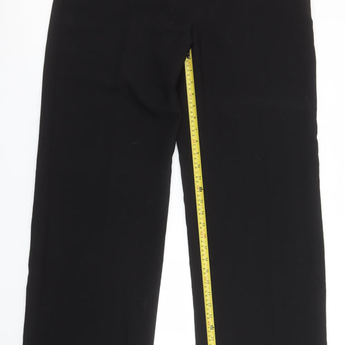MNG Women's Black Tailored Straight Leg Trousers Size 18