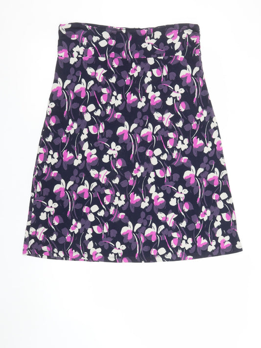 Lily and Me Women's Multicoloured Floral A-Line Skirt Size 12