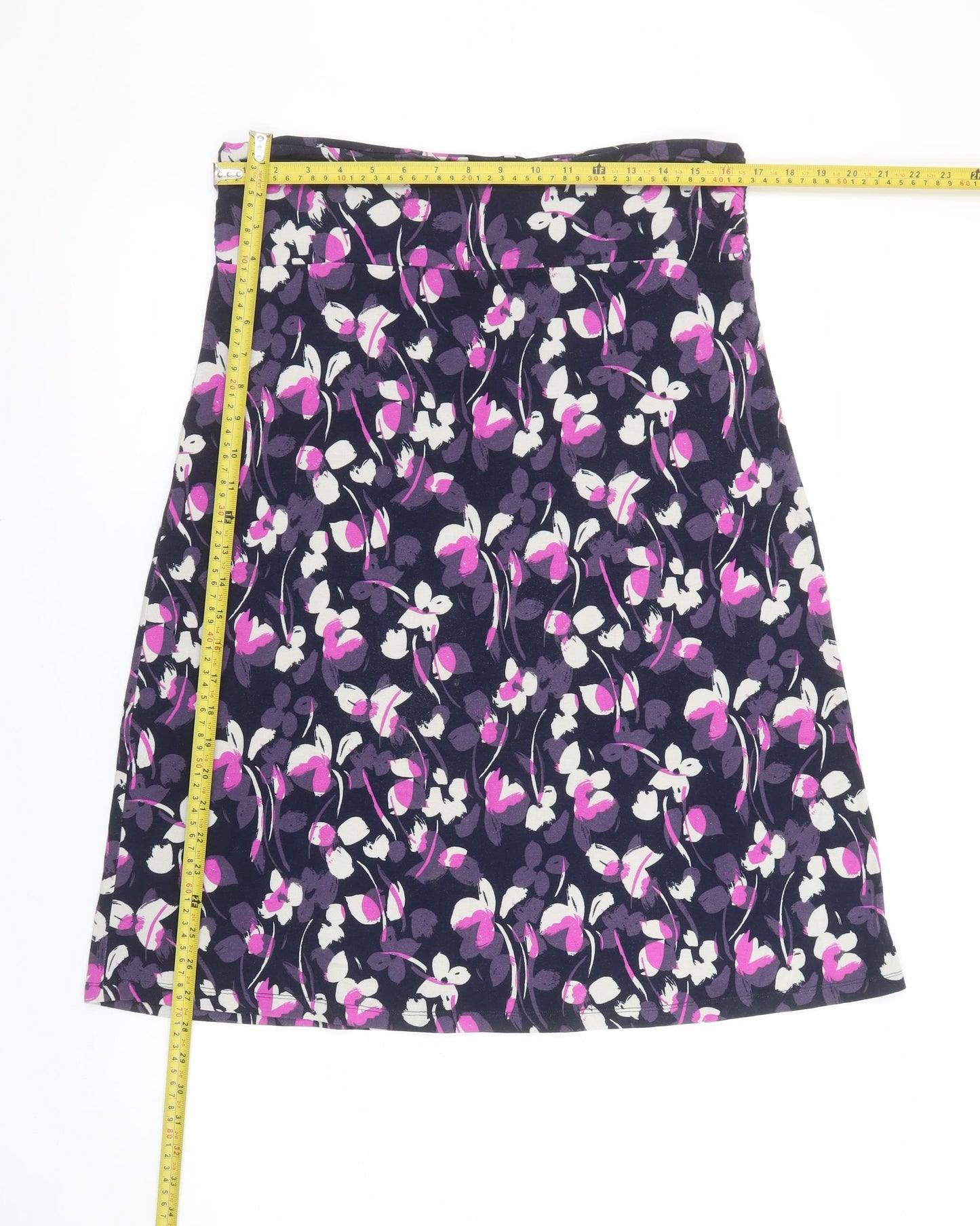 Lily and Me Women's Multicoloured Floral A-Line Skirt Size 12
