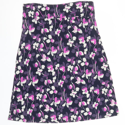 Lily and Me Women's Multicoloured Floral A-Line Skirt Size 12