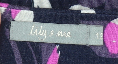 Lily and Me Women's Multicoloured Floral A-Line Skirt Size 12