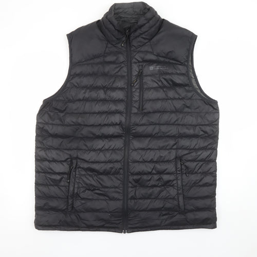 Mountain Warehouse Men’s Black XL Down Bodywarmer Gilet Padded Water Resistant