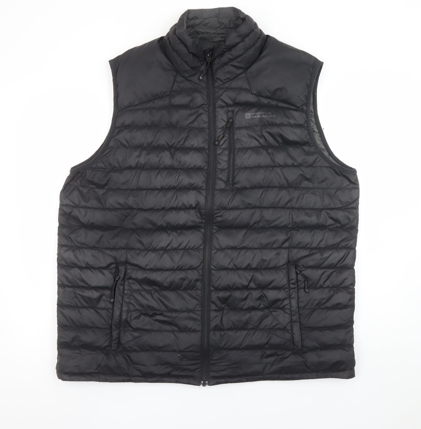 Mountain Warehouse Men’s Black XL Down Bodywarmer Gilet Padded Water Resistant