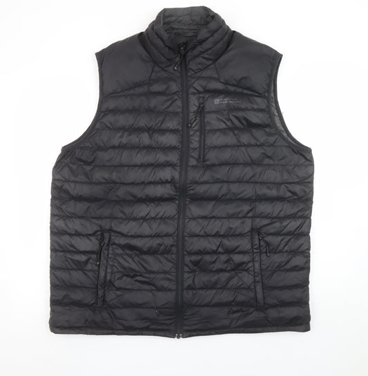 Mountain Warehouse Men’s Black XL Down Bodywarmer Gilet Padded Water Resistant