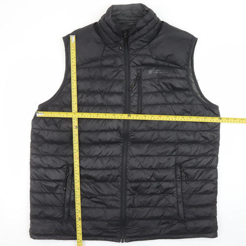 Mountain Warehouse Men’s Black XL Down Bodywarmer Gilet Padded Water Resistant