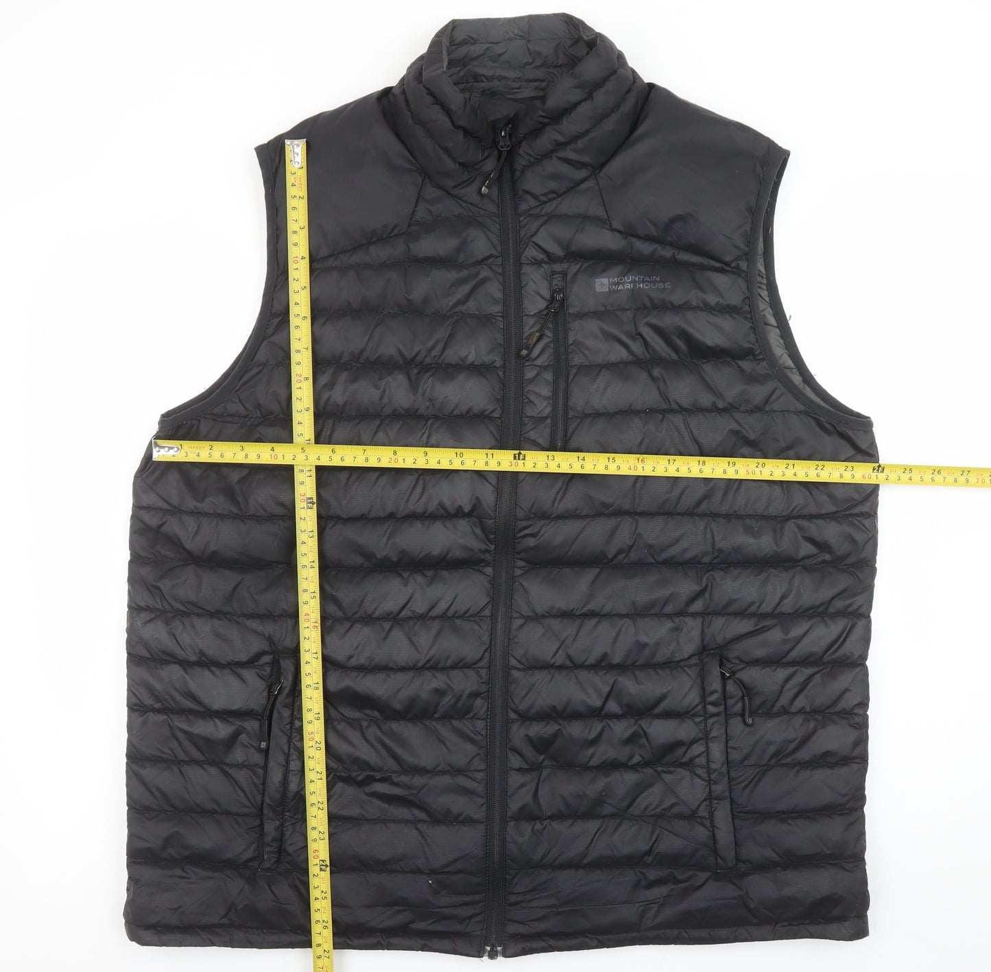Mountain Warehouse Men’s Black XL Down Bodywarmer Gilet Padded Water Resistant