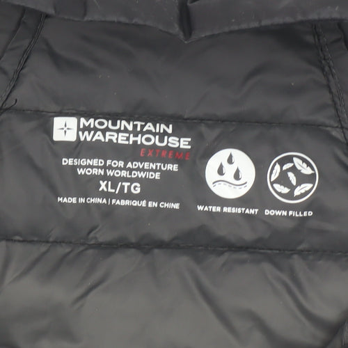 Mountain Warehouse Men’s Black XL Down Bodywarmer Gilet Padded Water Resistant