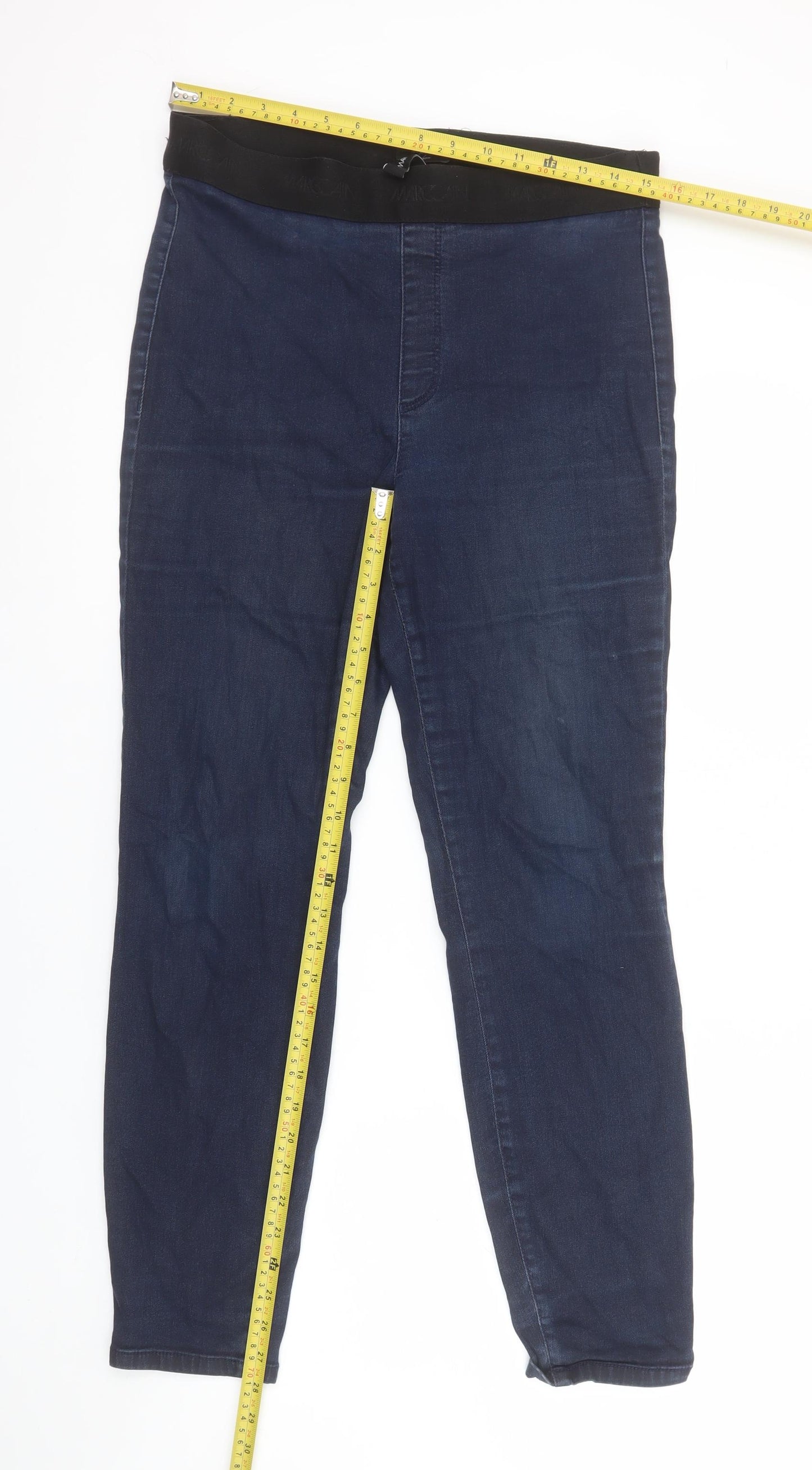 Marc Cain Women's Blue Stretch Jegging Slim Fit Jeans Size 16