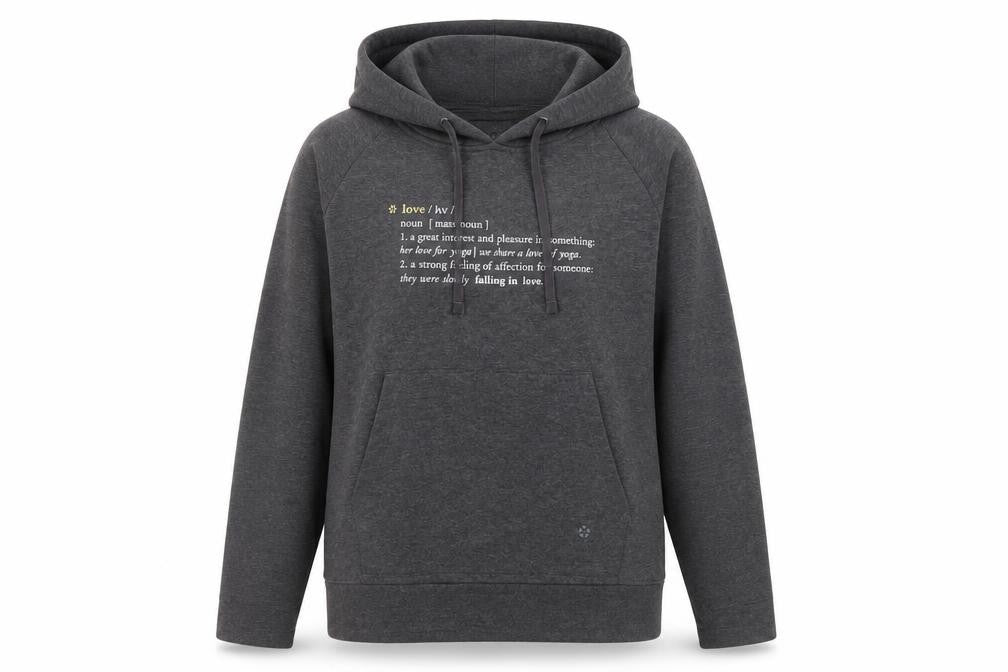Manuka Life Women’s Grey Pullover Hoodie XS UK 8 Cotton Blend Yoga Top
