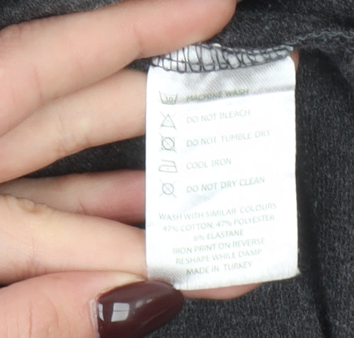 Manuka Life Women’s Grey Pullover Hoodie XS UK 8 Cotton Blend Yoga Top