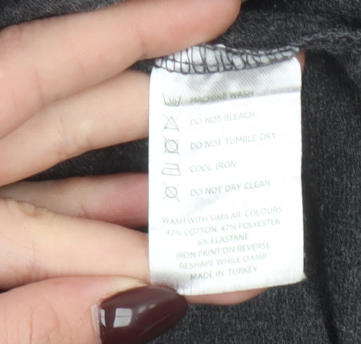 Manuka Life Women’s Grey Pullover Hoodie XS UK 8 Cotton Blend Yoga Top