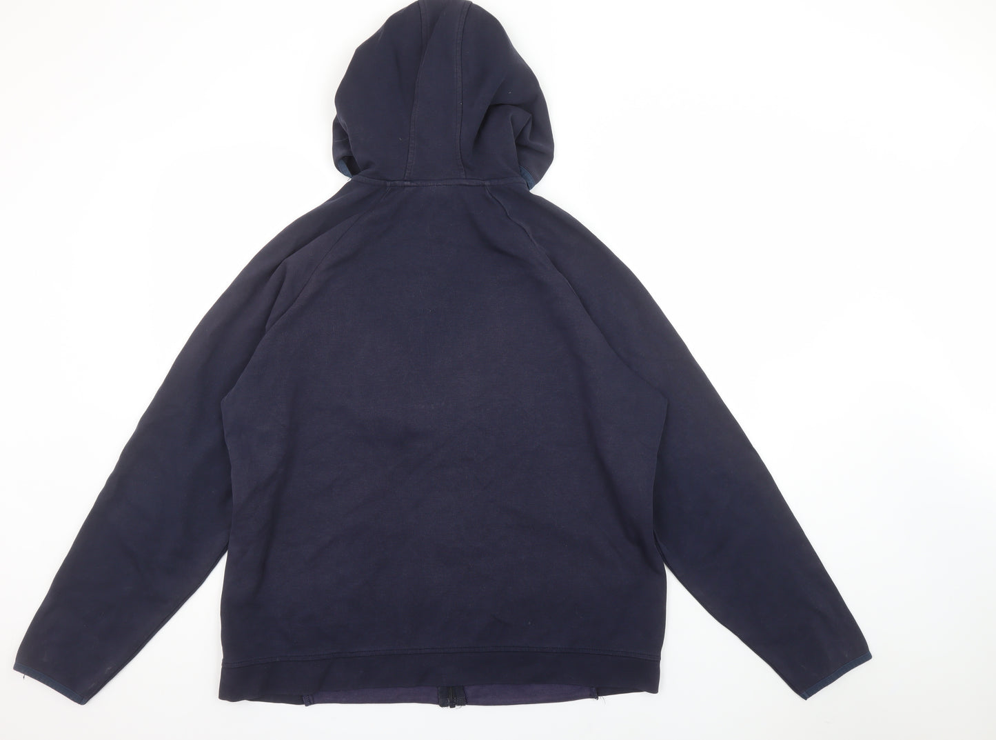 U.S. Athletic Men’s Blue Full Zip Hoodie XL Lightweight Cotton Blend