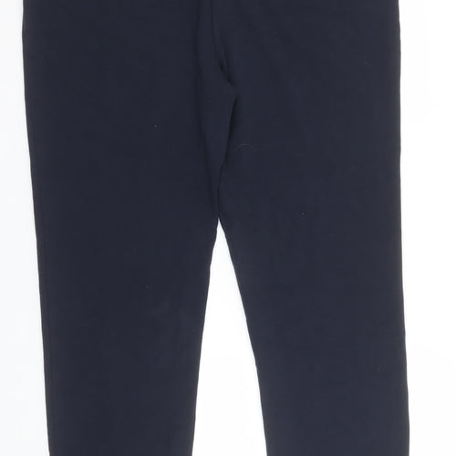 Marks and Spencer Women's Blue Regular Fit Stretch Trousers Size 18