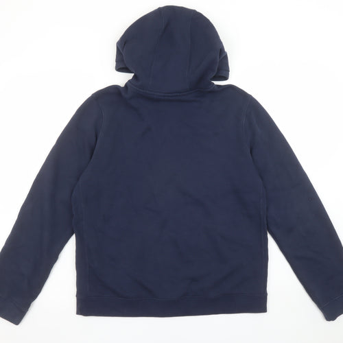 Nike Boys Navy Blue Full Zip Hoodie XL 159-170cm Cotton Blend