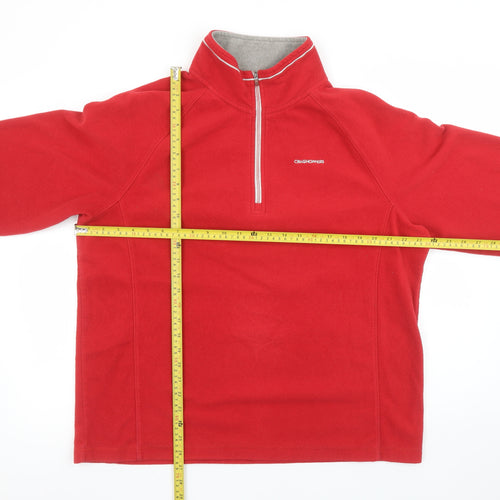 Craghoppers Men's Red XL Fleece Half Zip Pullover Sweatshirt