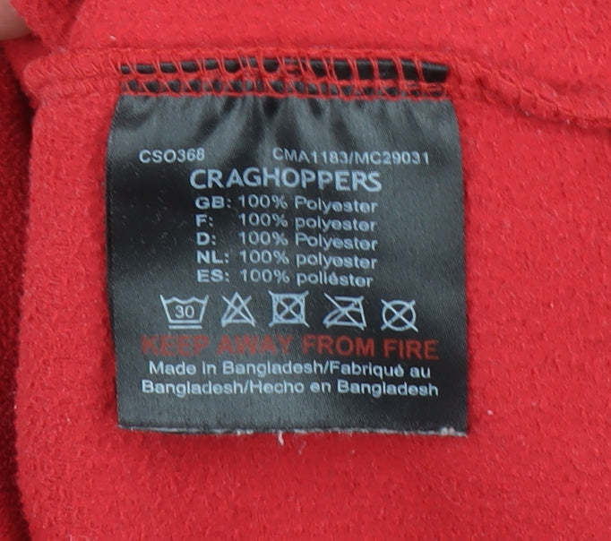 Craghoppers Men's Red XL Fleece Half Zip Pullover Sweatshirt