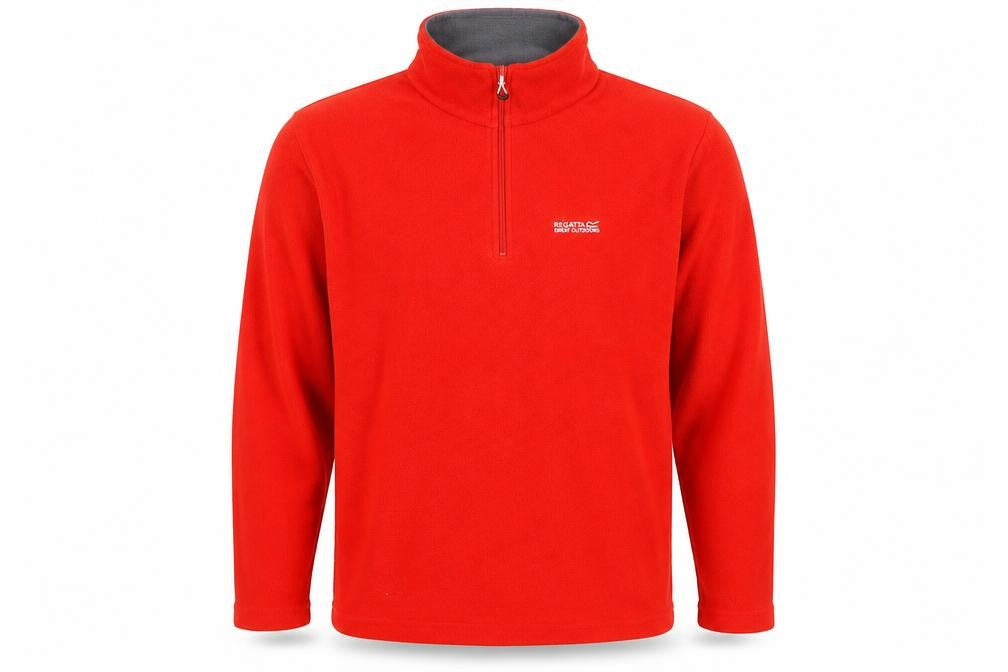 Regatta Men's Red XL Half Zip Fleece Sweatshirt Outdoor Pullover