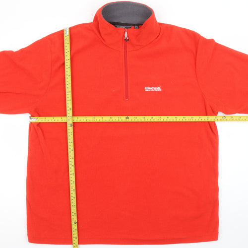 Regatta Men's Red XL Half Zip Fleece Sweatshirt Outdoor Pullover