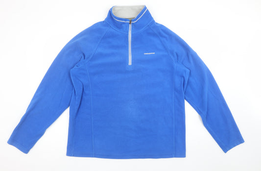 Craghoppers Men's Blue XL Fleece 1/4 Zip Pullover Sweatshirt