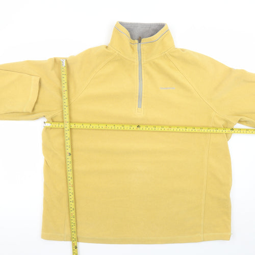 Craghoppers Men’s Yellow Fleece 1/4 Zip Pullover Sweatshirt XL